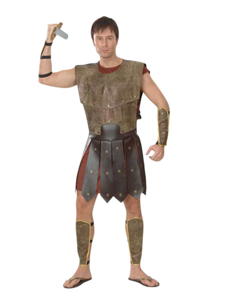 Warrior Man Costume Roman Guard Mens