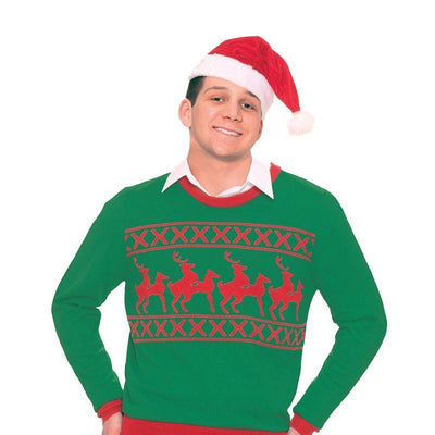 Mens Reindeer Games Sweater Adult Costumes Male_1 AC801