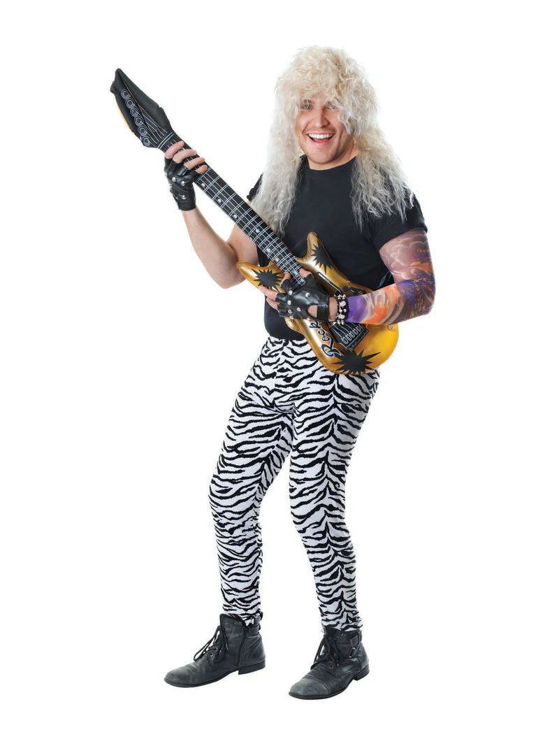 Zebra Print Trousers Adult Rocker Costume