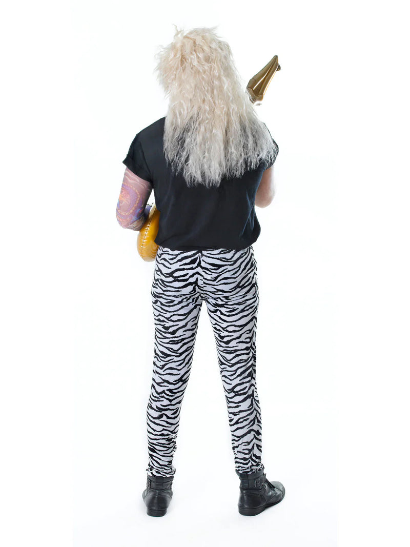 Zebra Print Trousers Adult Rocker Costume