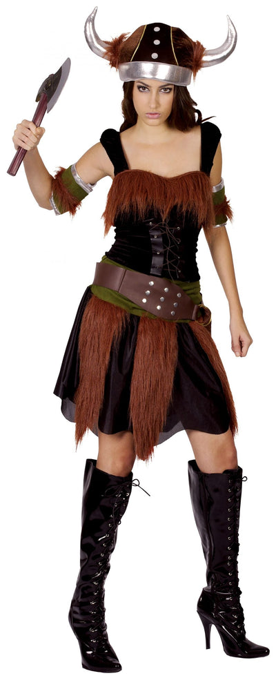 Womens Viking Lady Adult Costume Female Halloween_1 AC883