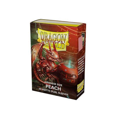 Dragon Shield Japanese Size Dual Matte - Peach (60 ct.)