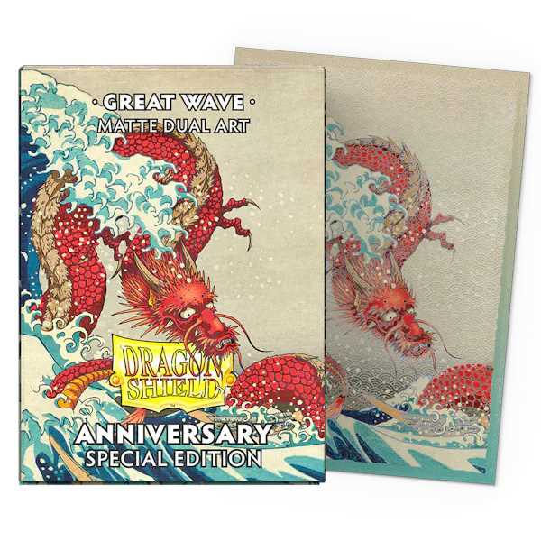 Dragon Shield Matte Dual Standard Sleeves: Great Wave Anniversary Special Edition (100 ct.)