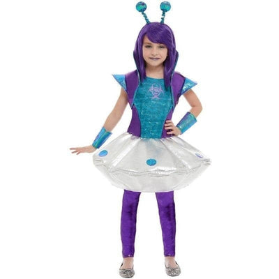 Alien Girl Costume Child Silver_1