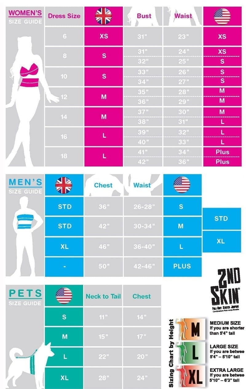 Size Chart Alladin Genie Mens Costume