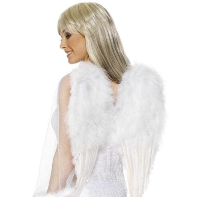 Angel Wings 50cm By 60cm Adult White Feather_1