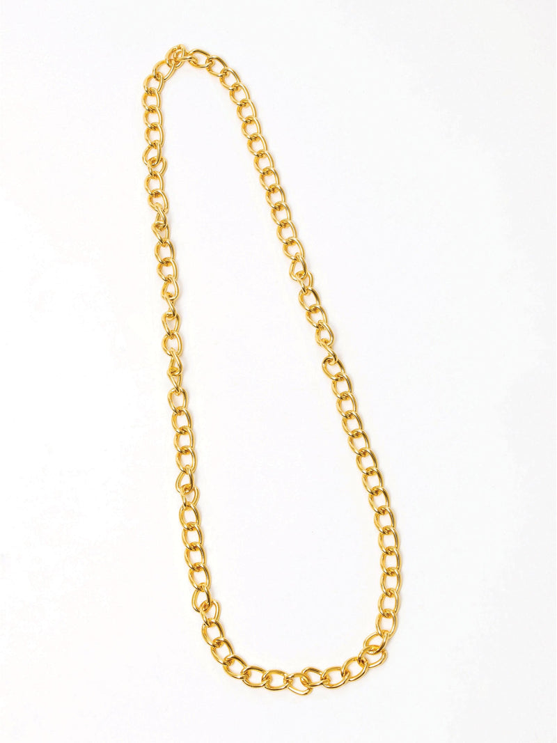 Gold Chain 100cm Plastic Bling Necklace