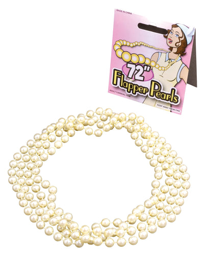 Womens Flapper Beads 72" Pearls Costume Accessories Female Halloween_1 BA094