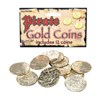 Pirate Gold Coins Costume Accessories Unisex 12_1 BA1003