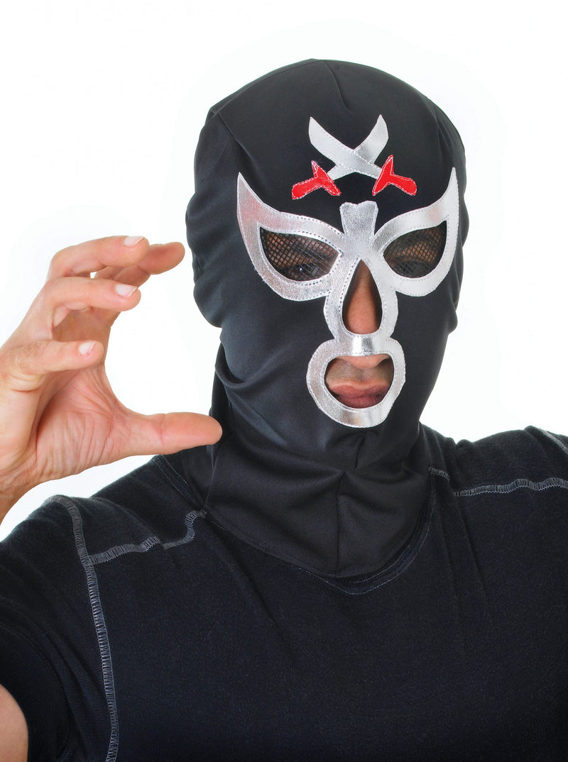 Mens Macho Wrestler Mask Costume Accessories Male Halloween_1 BA1073