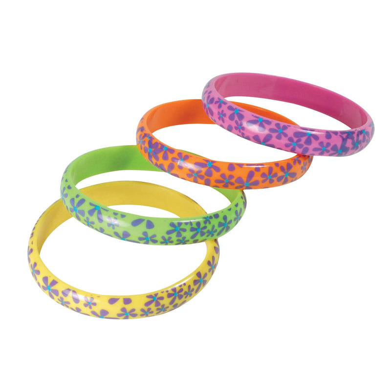 Hippy Flower Bracelets Costume Accessories Unisex_1 BA1078