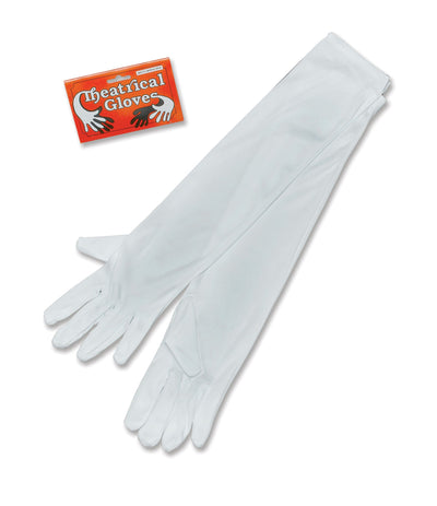 Womens Gloves Opera White Costume Accessories Female Halloween_1 BA144