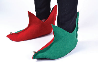 Elf Shoes Flet Green Red Costume Accessories Unisex_1 BA156