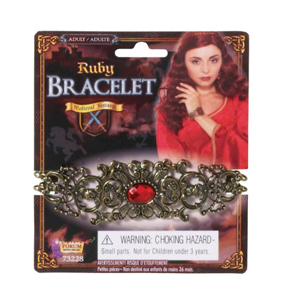 Womens Ruby Stone Bracelet Costume Accesories Female Halloween_1 BA1675
