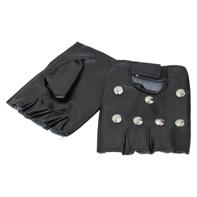 Studded Punk Gloves Costume Accessories Unisex_1 BA187