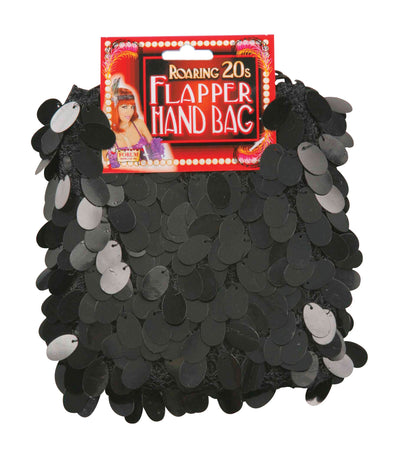 Womens Flapper Bag Black Costume Accessories Female Halloween_1 BA1967