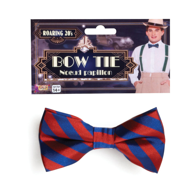 Mens Bow Tie Sriped Red Blue Costume Accessories Male Halloween_1 BA1969