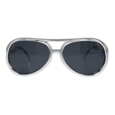 Elvis Sunglasses Silver Costume Accessories Unisex_1 BA244