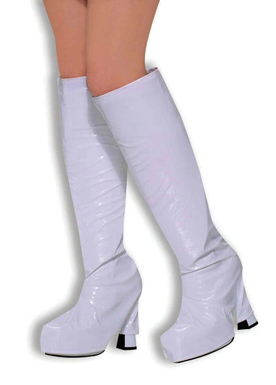 Womens Go Boot Tops White Costume Accessories Female Halloween_1 BA309