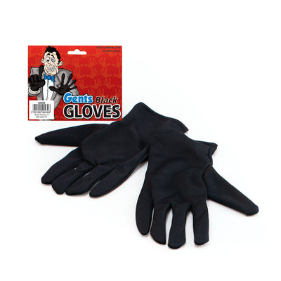 Mens Gloves Gents Black Costume Accessories Male Halloween_1 BA430