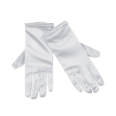 Gloves Satin 9" White Costume Accessories Unisex_1 BA654