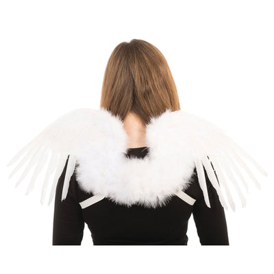 Womens Feather Wings Mythical White 80x26 Costume Accessories Female Halloween_1 BA776