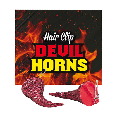 Womens Devil Horn Hair Clips Costume Accessories Female Halloween_1 BA915