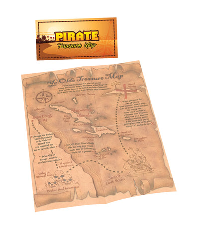 Pirate Treasure Map Costume Accessories Unisex_1 BA997