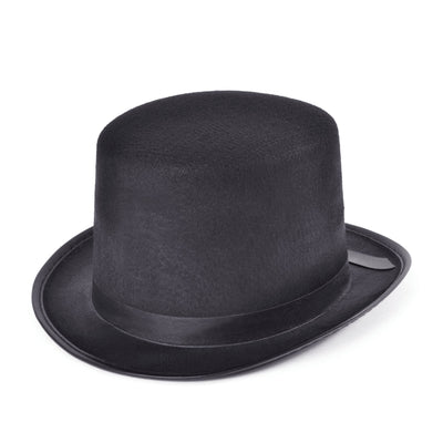 Mens Top Hat Felt Black Budget Hats Male Halloween Costume_1 BH172
