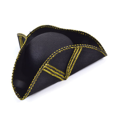Tricorn Hat + Gold Trim+ Pattern Hats Unisex_1 BH443