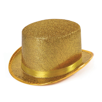 Top Hat Gold Lurex Hats Unisex_1 BH467