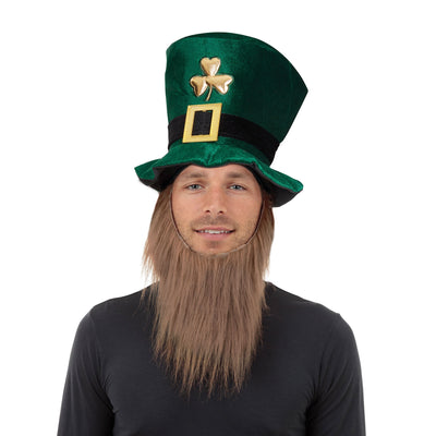 Mens Irish Hat + Beard Hats Male Halloween Costume_1 BH474