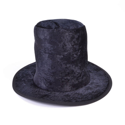 Mens Top Hat Childs Black Velvet Hats Male Halloween Costume_1 BH560