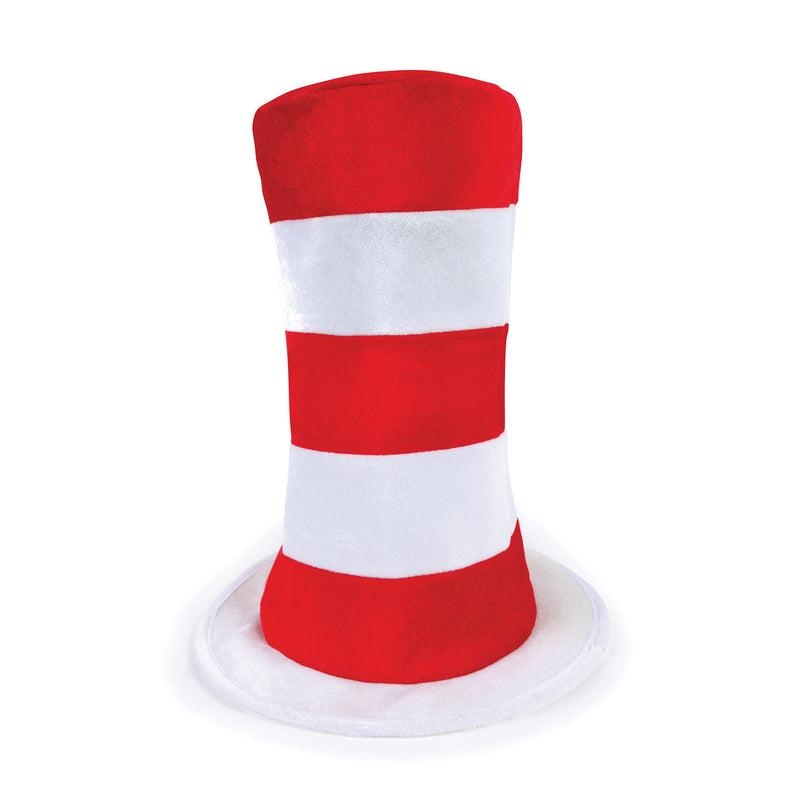 Mens Red White Striped Top Hat Adult Hats Male Halloween Costume_1 BH597
