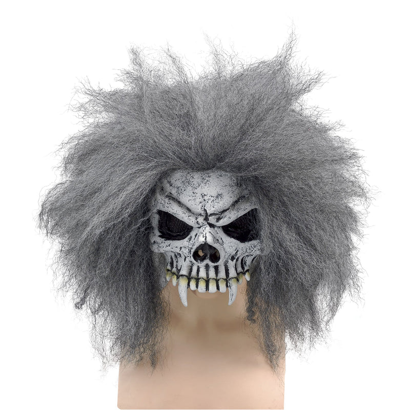 Skull Half Face Mask + Hair Rubber Masks Unisex_1 BM282