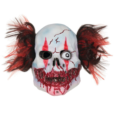 Mens Manic Clown Mask Rubber Masks Male Halloween Costume_1 BM483