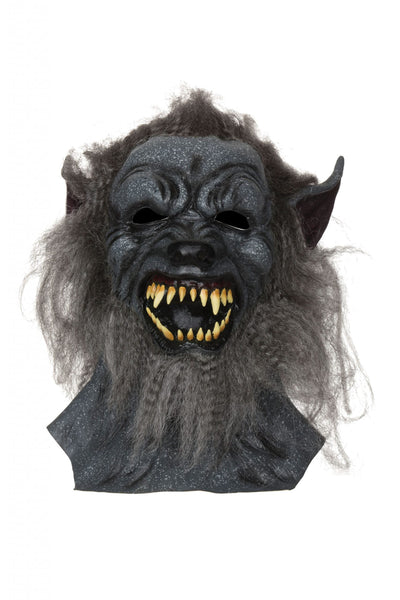 Wolf Mask Grey Hair Rubber Masks Unisex_1 BM495