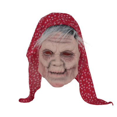 Old Lady Mask With Head Scarf Rubber Masks Unisex_1 BM524