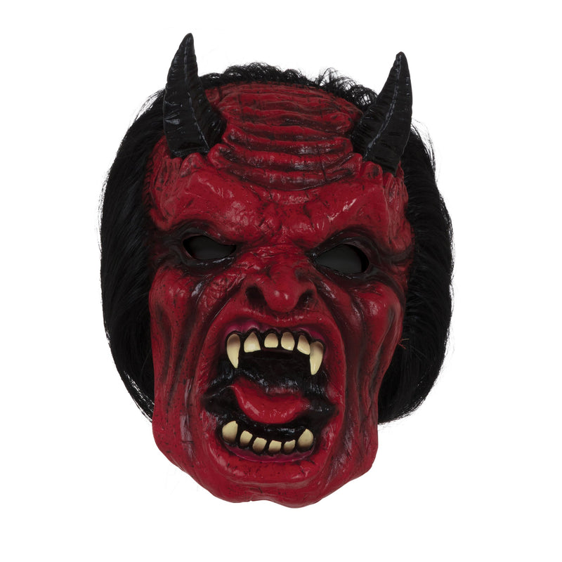 Devil Mask With Hair Rubber Masks Unisex_1 BM528