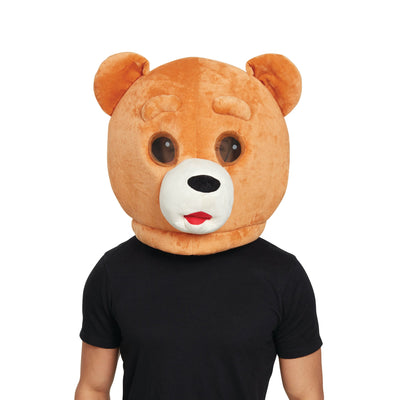 Teddy Bear Mascot Giant Head Mask 1 BM559 MAD Fancy Dress