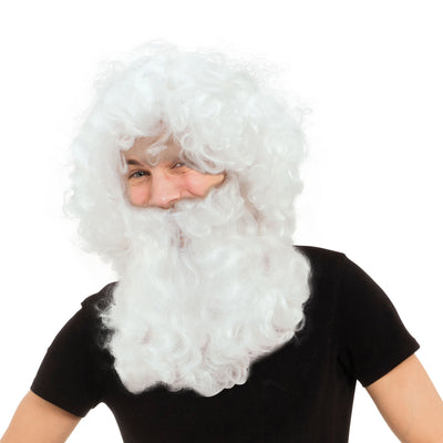 Mens Father Xmas Wig Beard Cheap Wigs Male Halloween Costume_1 BW019