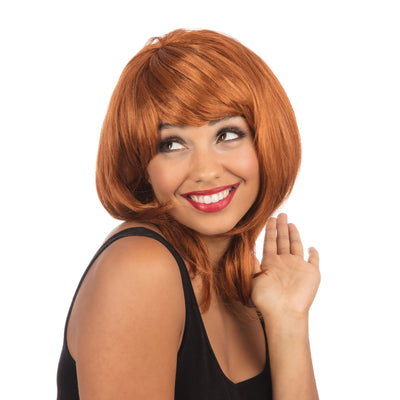 Womens Layered Female Wig Ginger Wigs Halloween Costume_1 BW083