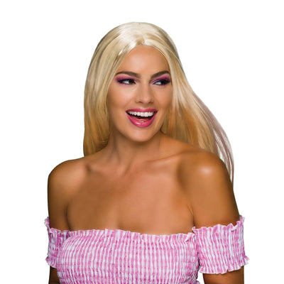 Womens Long 18" Wig Blonde Wigs Female Halloween Costume_3 