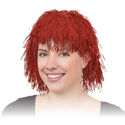 Tinsel Wig Red Wigs Unisex_1 BW134