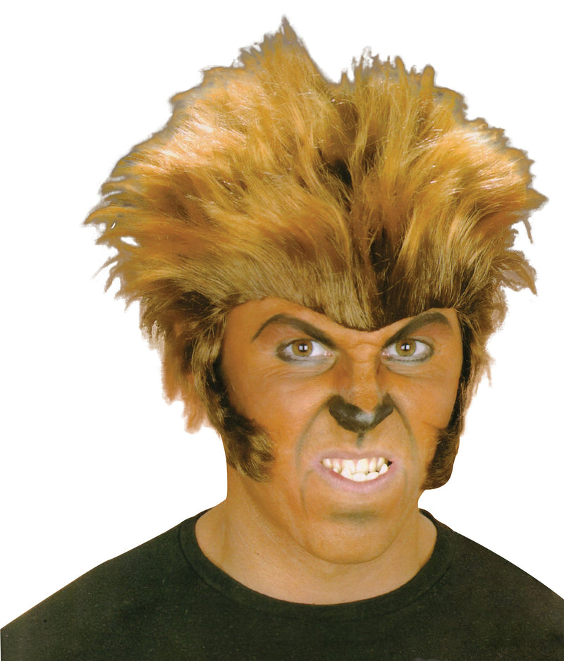 Mens Wolfman Wig Wigs Male Halloween Costume_1 BW594