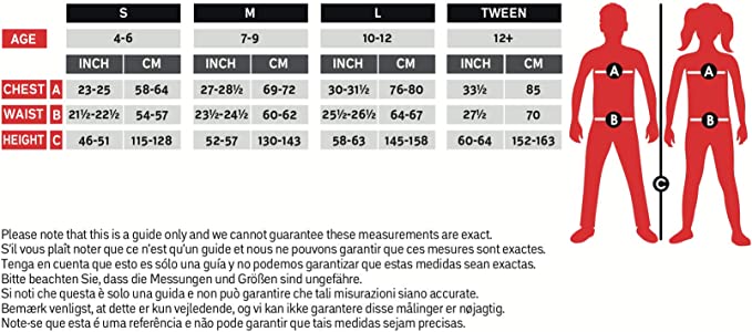 Size Chart Barbie Princess Adventures Deluxe Childs Costume