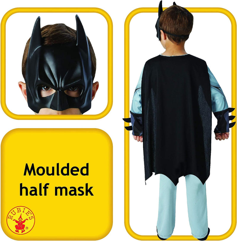 Batman Costume Classic Boys Comic Book Grey Batsuit_3