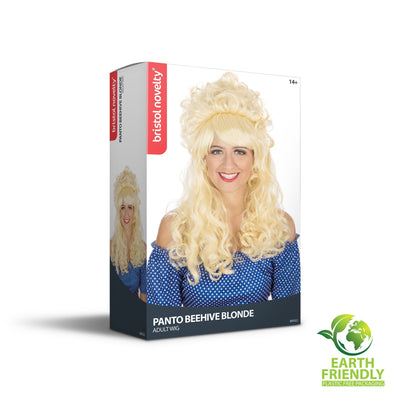 Beehive Panto Wig Blonde Wigs Female_1