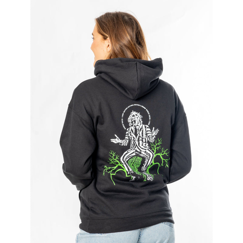 Beetlejuice Adult Unisex Black Front Back World Tour Hoodie_3