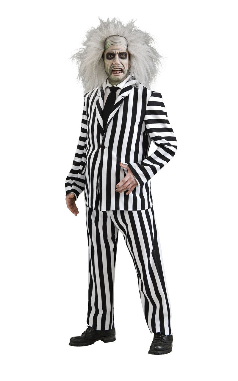 Beetlejuice Deluxe Mens Striped Suit Costume_1